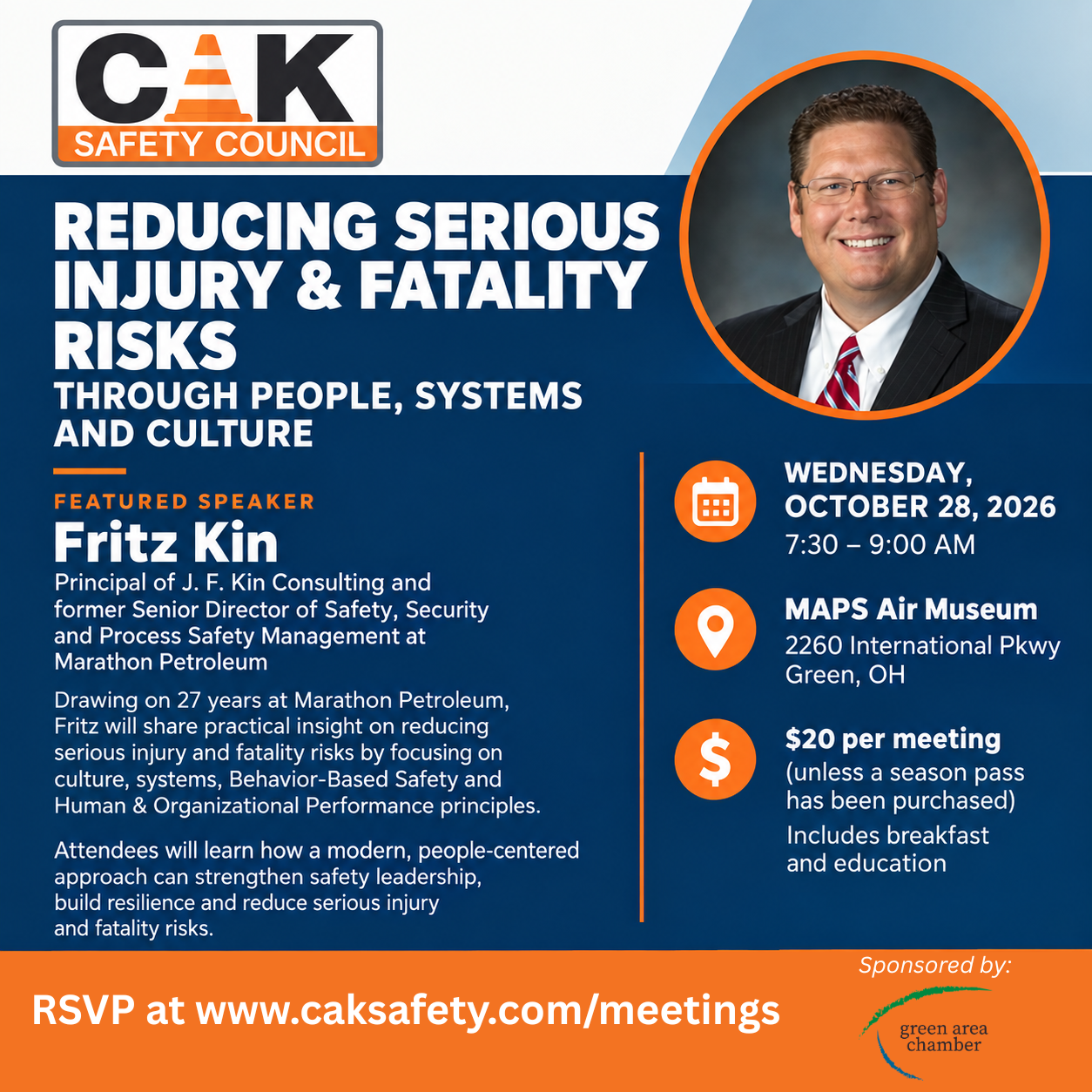 CAK Safety Council October 2026 Fritz Kin Speaker